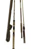 Collection Of 4 Wooden Fishing Rod Poles