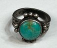 Sterling Silver And Turquoise Ring, 2.82g
