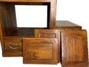 Wood Double Sided Staircase Cabinet