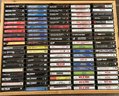 Collection Of Cassette Tapes In Wooden Napa Valley Box (3 Boxes Total) 24x19x3