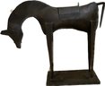 African Metal Abstract Horse- 27x6x22