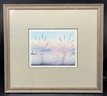 Framed Offset Lithograph- Signed, Island In The Sound, By Duffey (17.75in X 19.75in)