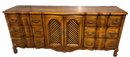 Elegant Wooden Varnished Cabinet With 12 Drawers - 78x21x33