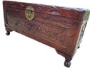 Carved Chest Trunk Wooden -