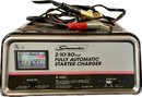 2/10/50 Amp Fully Automatic Starter Charger (turns On) With Extra Set Of Jumper Cables