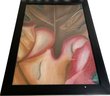 Contemporary Oil Pastels Leaf Art Not Signed