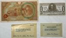 Bank Of England One Pound, Military Payment Certificate, The Japanese Government One Centavo, Coins, And More