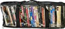 Collection Of DVDs In Carrying Cases 6Wx8Hx21L (4 Total)