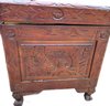 Wooden Carved Chest Trunk - 34x16x18
