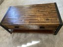 Coffee Table With Sliding Drawer Access From Both Sides (50x19x26)