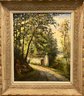Original Artwork, Oil Canvas Framed And Signed 'Suzanne Somme 'Entre Du Chteau' - 24.5x3x29