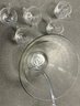 Glass Punch Bowl & 9 Cups, 12'x8'
