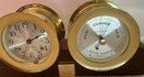 Seth Thomas Corsair Ship's Clock And Barometer Set, Century Quarter Club - 14x3x7