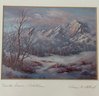 Winter Dawn Print Paper Artwork, Landscape Framed & Signed - 10x12