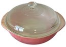 Pyrex Casserole Dish With Stand And Pink Dish With Lid
