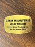 Ozark Walnutware Solid Walnut Native Wood Products, Salt & Pepper Shakers, Plate/bowl, Spoon And Fork - 12x3