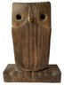 Wooden Carved Owl  And Stone Owl Art On Wood