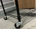 Black Heavy Duty Rolling Garment Rack Clothes Rack With Double Hanger Rods And Shelve And Many More - 35x18x76