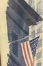 Stunning New York Stock Exchange Watercolor Artwork By Paul Norton - 21x25.5