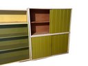 3 Pcs Wooden Plywood Bookcase, Shelves, Cabinet - Tallest 72' X 24 X 12
