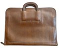 Vintage Leather Briefcase Bag - 16x12x2