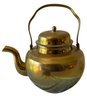 Mid-Century Teapot, 'Autumn Leaf' By  Noritake,  And Brass Tea Kettle