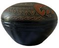A Trio Of Southwest Home Decor:  Pottery Bowl, Kokopelli Art Sculpture, Stone Art