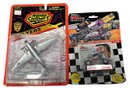 Classic Set Of Die Cast Train Plastic Parts, Road Champ Flyers And Racing Champion Sprint Cars