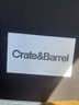 Crate And Barrel Leather Wingback Chair H45xW30xL38