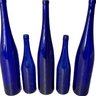 Blue Glass Bottles- 150cl & .75L Bottles, 19 And 13in Tall