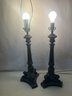 Heavy Matching Table Lamps With Clawfoot Base