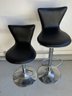 Matching Adjustable Faux Leather Barbershop Style Stools (No Branding) 33in Shortest-41in Tallest