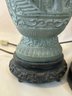 3 Ornate Asian Table Lamps, Untested