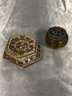 Metallic Ring Box, Amber Perfume Pot