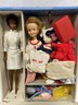 1961 Barbie Doll Case (Pony Tail Edition)Including Nurse Julia:  With Two Dolls And Doll Clothing/accessories