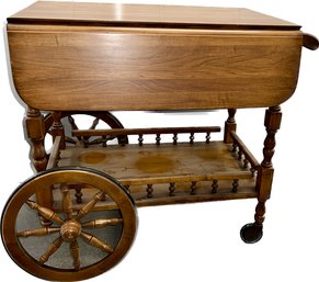 Wooden Tea Cart 28Hx31W