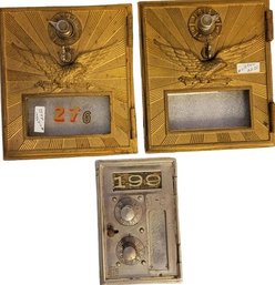 Vintage PO Box Doors . 6.25' X 5.5' , 5'x3.5'