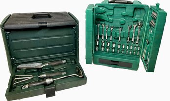 Terrace Accents Garden Tool Box And Allied Tool Cabinet With Various Tools