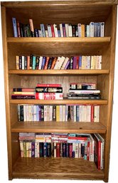 Bookshelf Full Of Books- Incl Stephen King, Hunger Games, Treasure Island And More! Shelf Is 36x12x60