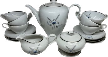 Stonegate Germany Harvest Stars Tea Cups And Tea Pot