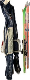 Fischer RC4 Skis, Volkl Skis, Hickory Sole-Lignostone Made In Norway Ski With Shoes And Poles, And More Skis