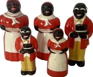 Aunt Jemima, Uncle Mose Vintage Set. Tallest One Stands 5.5' Tall