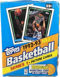 BOX BASKETBALL - Topps 1992-93 NBA Basketball Series 1 Picture Cards MICHAEL JORDAN