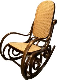 Thonet Style Bentwood Wooden Rocking Chair- 21x39x42