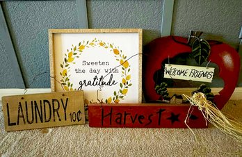 House Decor Signs Seasonal