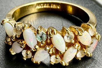 14k GE ESPO And Opal Ring, 2.98g