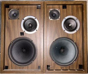 Set Of 2 Wooden Speakers- 11x8x19