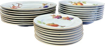 Royal Worcester Evesham Fine Porcelain Plates, Bowls, Dessert Plates