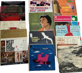 A Bundle Of Vinyl Record Album, Music Of Relaxation, West Side Story, Keely Smith, Christmas Favorites & More