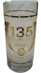 22k Gold Limited Edition Mint Julep Glass 2009 Kentucky Derby 135 With Certification 6'